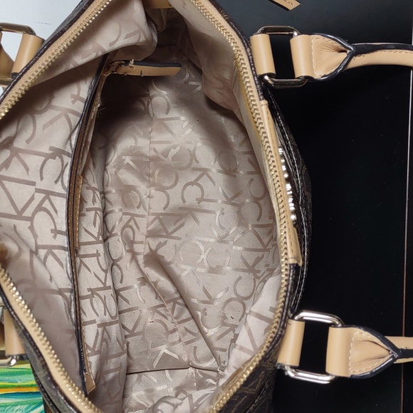 Calvin Klein Signature Monogram Satchel - Picture 8 of 13